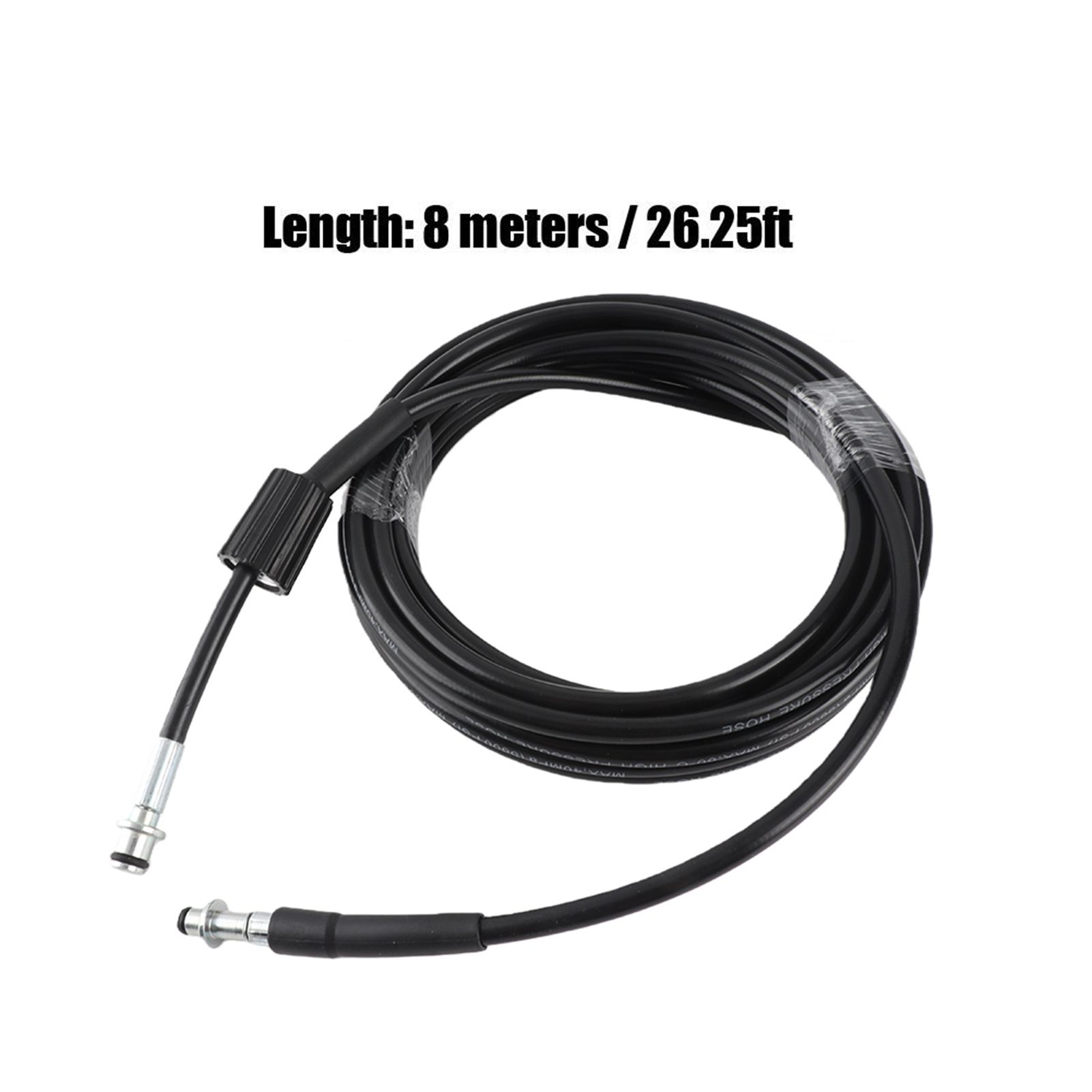 8M 5800PSI High Pressure Cleaning Cleaner Car Washing Replacement Hose Black Color view 5