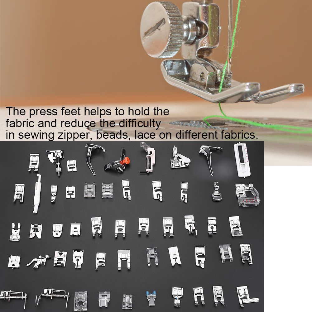 52pcs set Stitch Walking Foot Presser Feet Kit Household Multi functional view 3