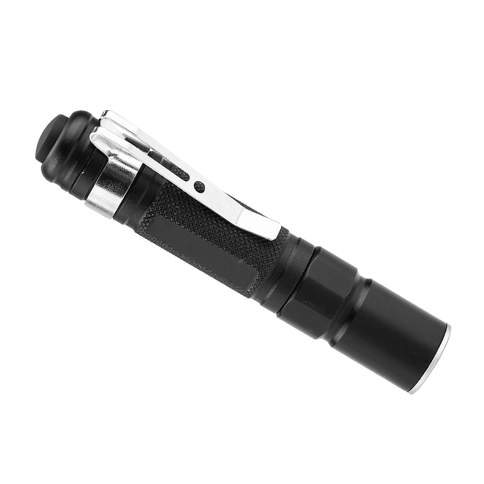 Mini Portable LED Pen Clip Flashlight Telescopic Zoom Light Torch Lamp for view 7