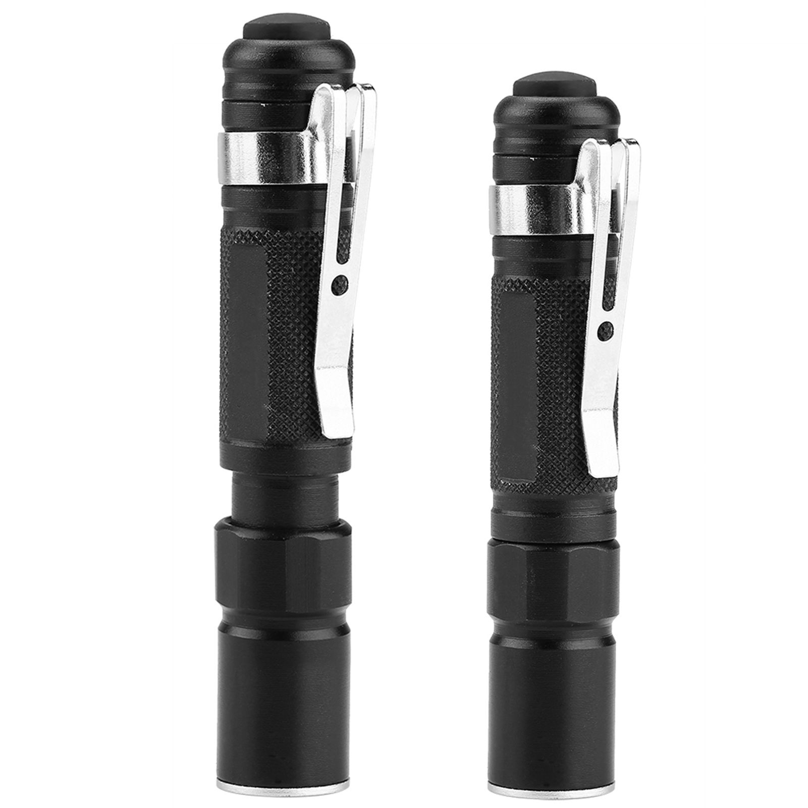 Mini Portable LED Pen Clip Flashlight Telescopic Zoom Light Torch Lamp for view 9