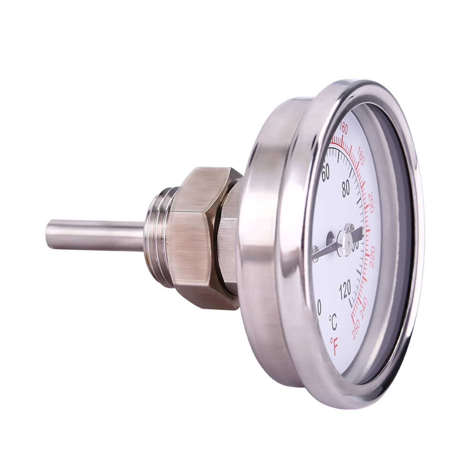 Stainless Steel 0℃-120℃ BBQ Grill Smoker Thermometer Temperature Meter Tester view 2