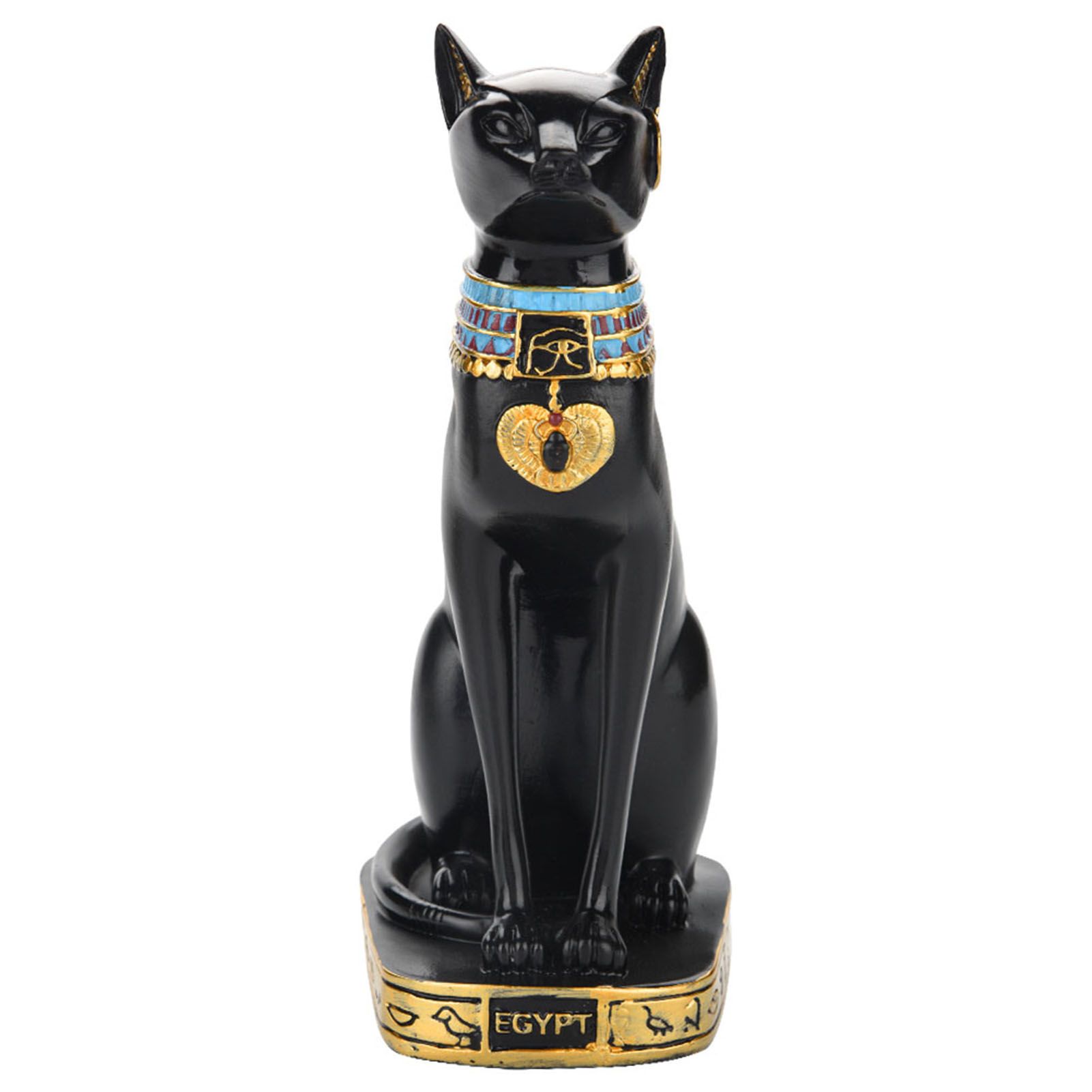 Egyptian Cat Resin Statue Figurine Household Room Ornament Crafts Gifts Home view 3
