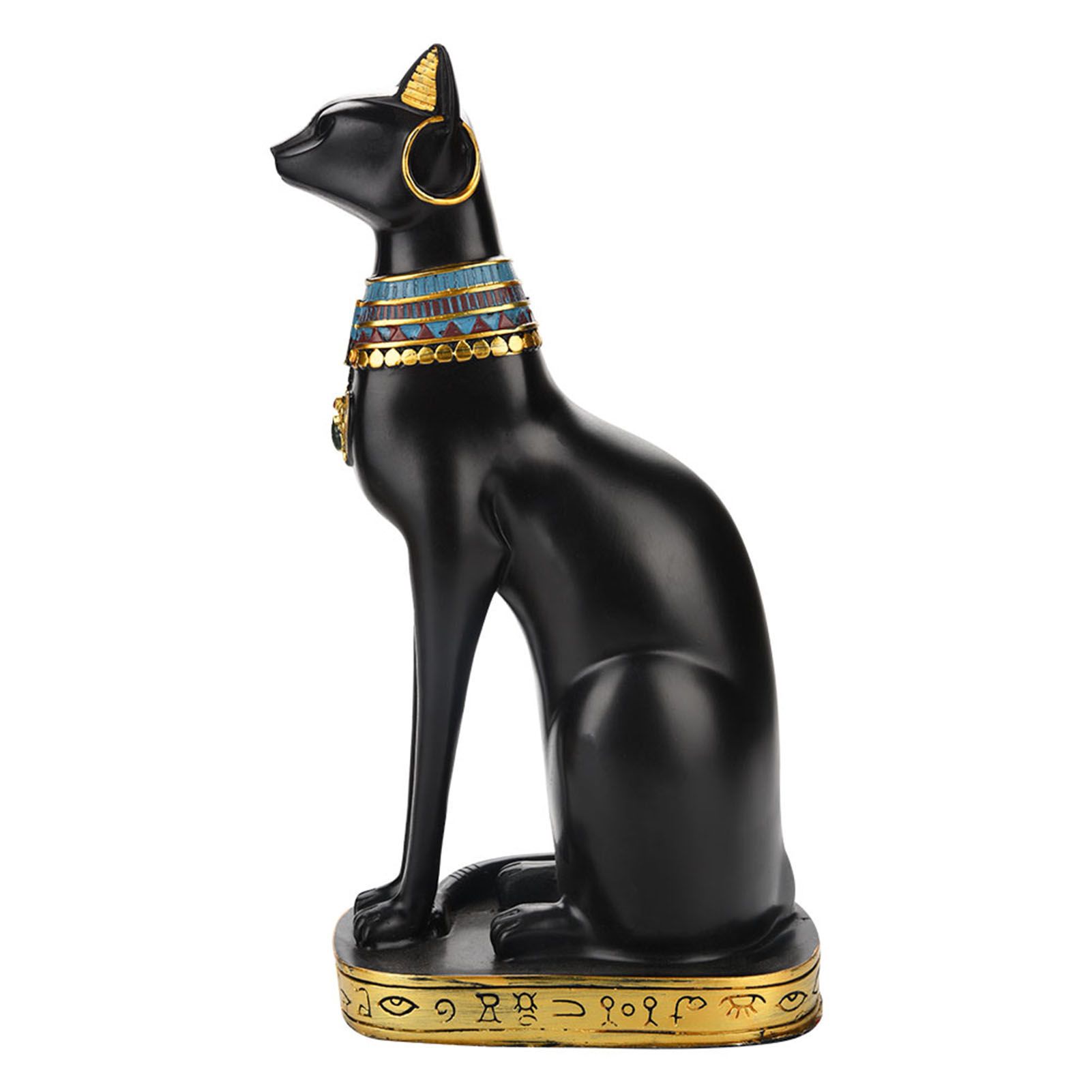 Egyptian Cat Resin Statue Figurine Household Room Ornament Crafts Gifts Home view 5
