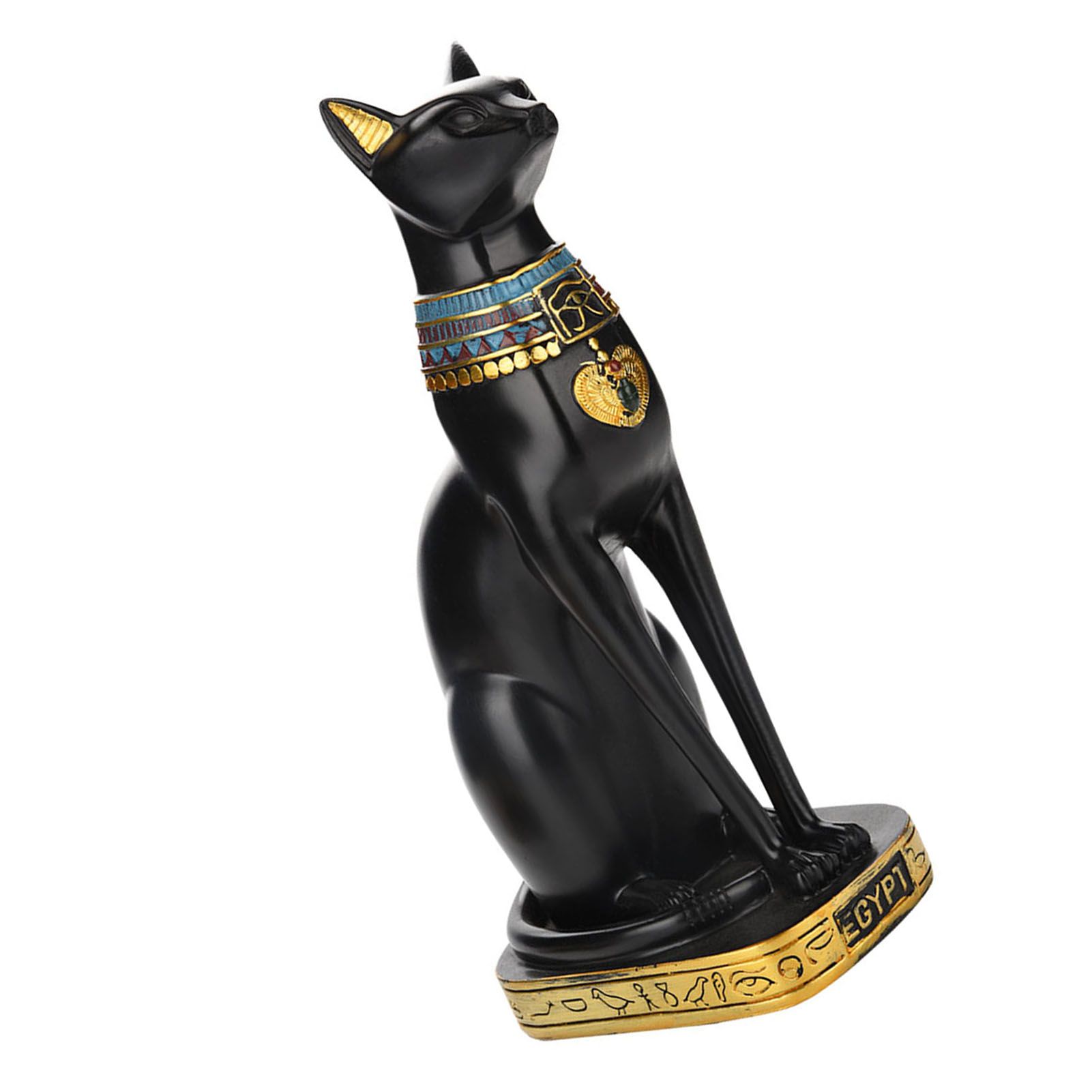 Egyptian Cat Resin Statue Figurine Household Room Ornament Crafts Gifts Home view 8