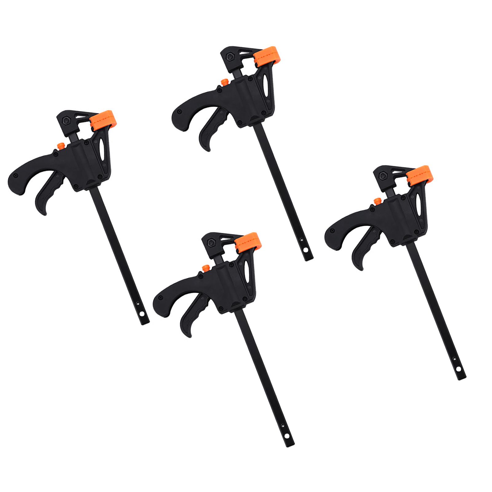 4pcs 4inch Bar F Clamps Clip Grip Quick Ratchet Release Woodworking DIY Hand