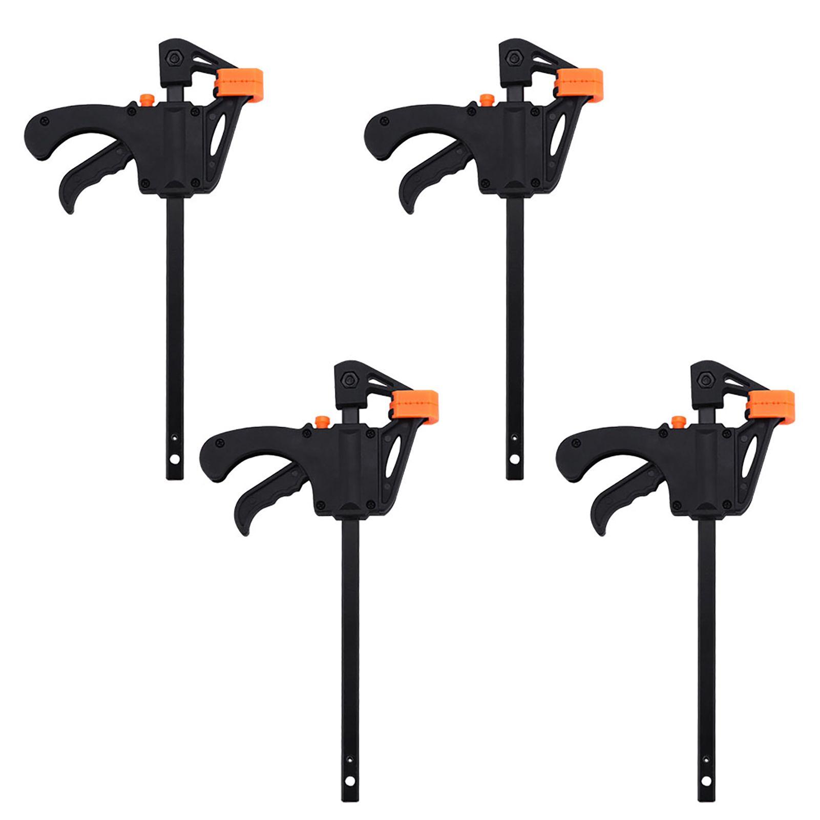 4pcs 4inch Bar F Clamps Clip Grip Quick Ratchet Release Woodworking DIY Hand view 2