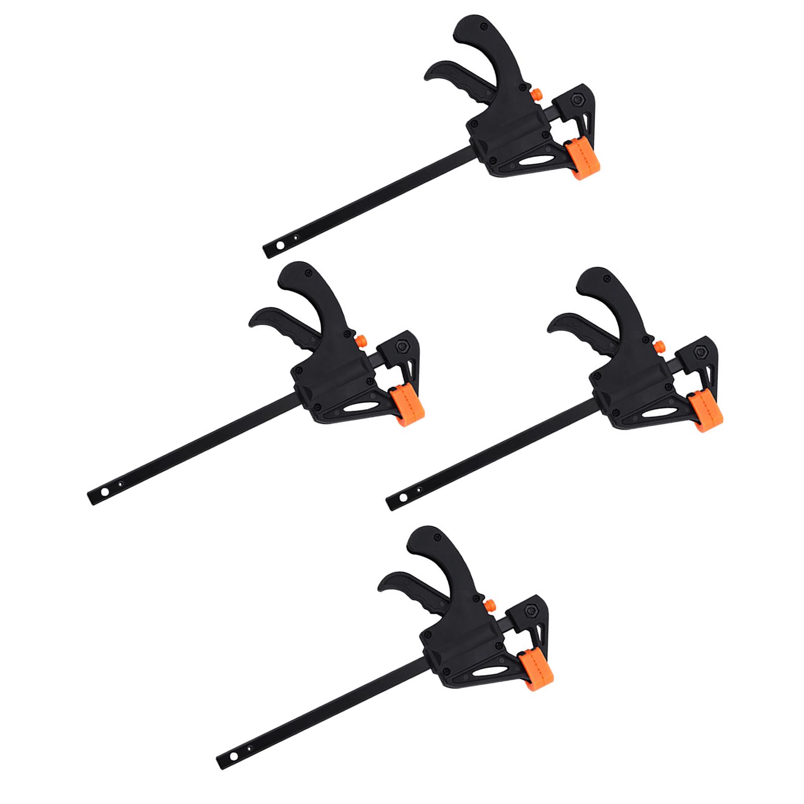 4pcs 4inch Bar F Clamps Clip Grip Quick Ratchet Release Woodworking DIY Hand view 3