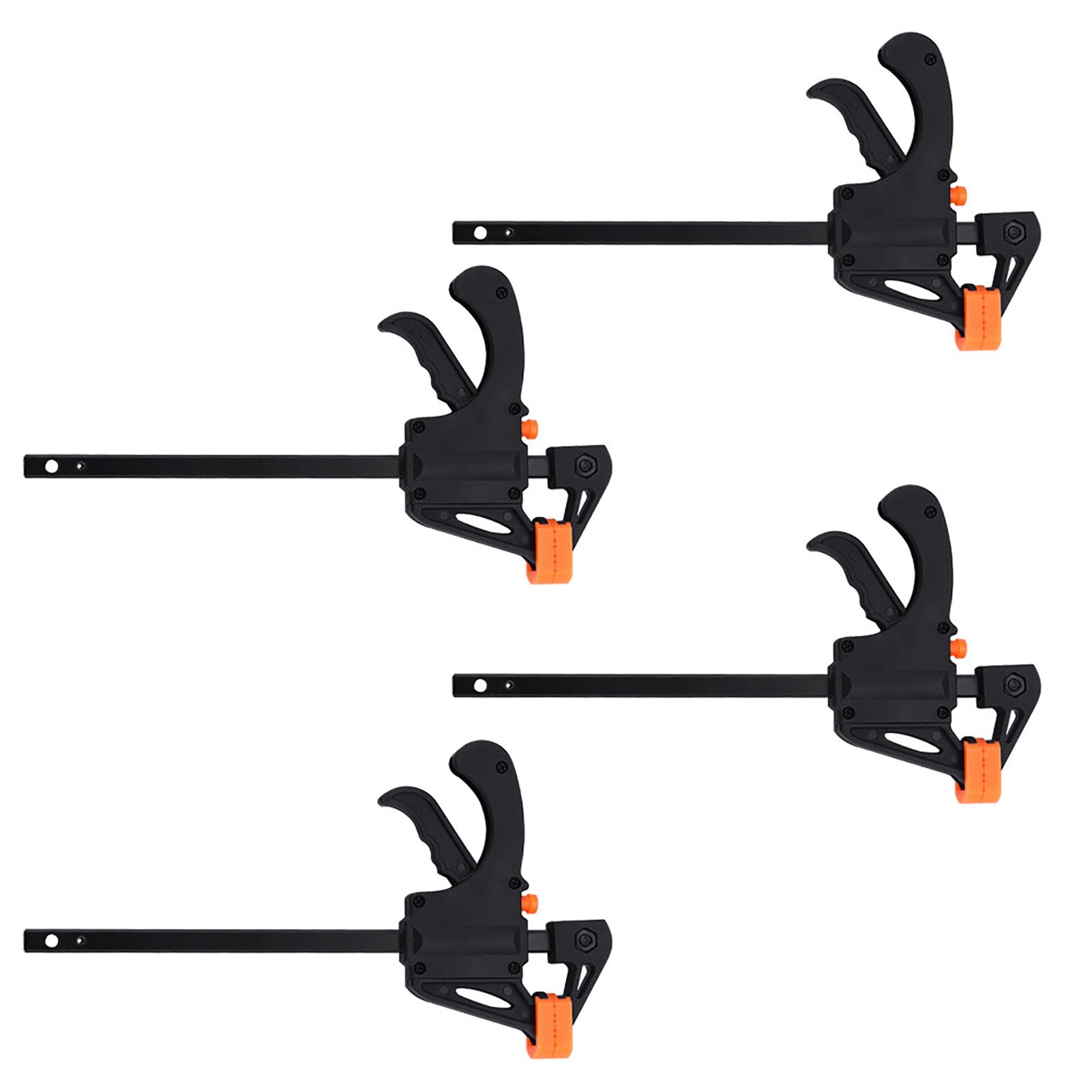 4pcs 4inch Bar F Clamps Clip Grip Quick Ratchet Release Woodworking DIY Hand view 5