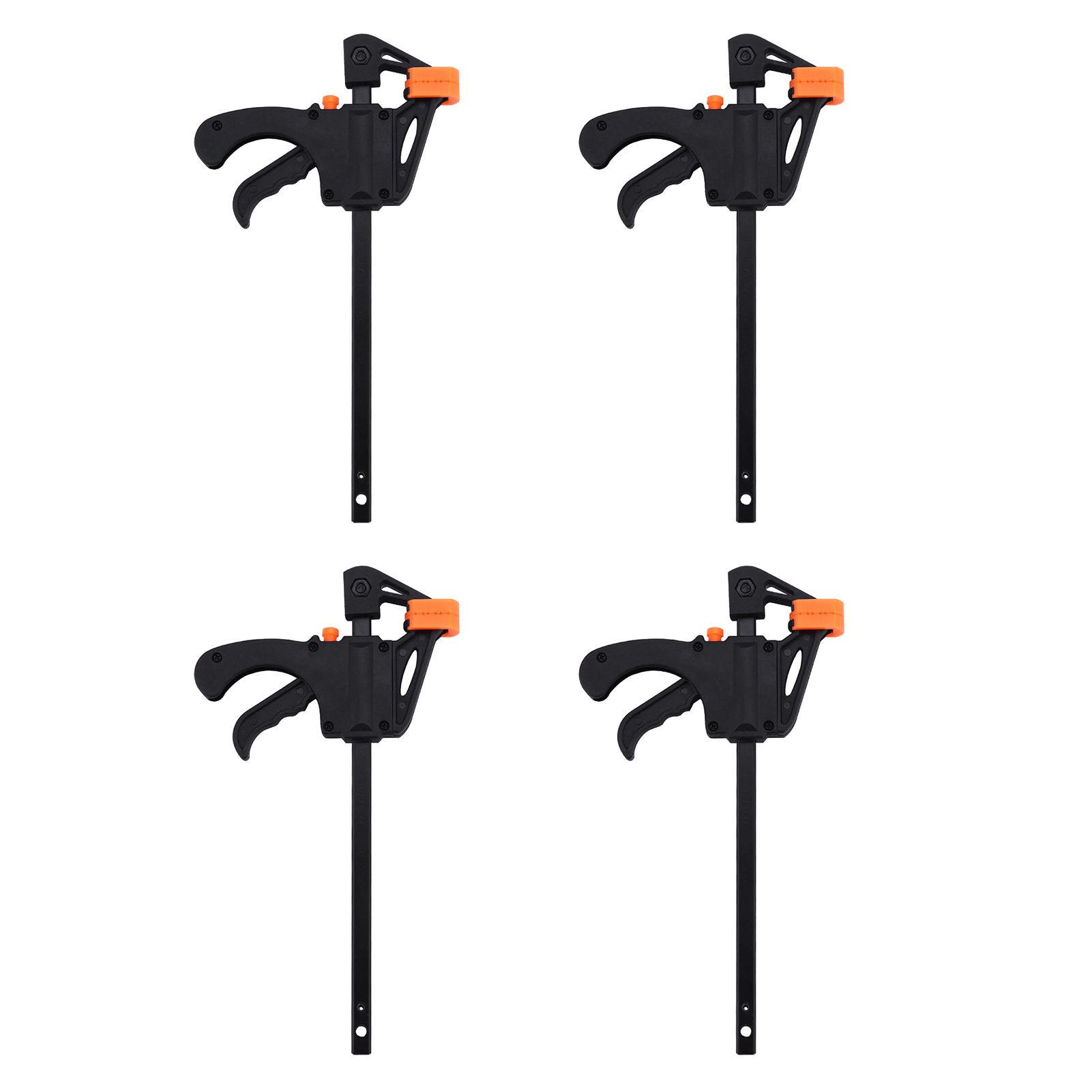4pcs 4inch Bar F Clamps Clip Grip Quick Ratchet Release Woodworking DIY Hand view 6