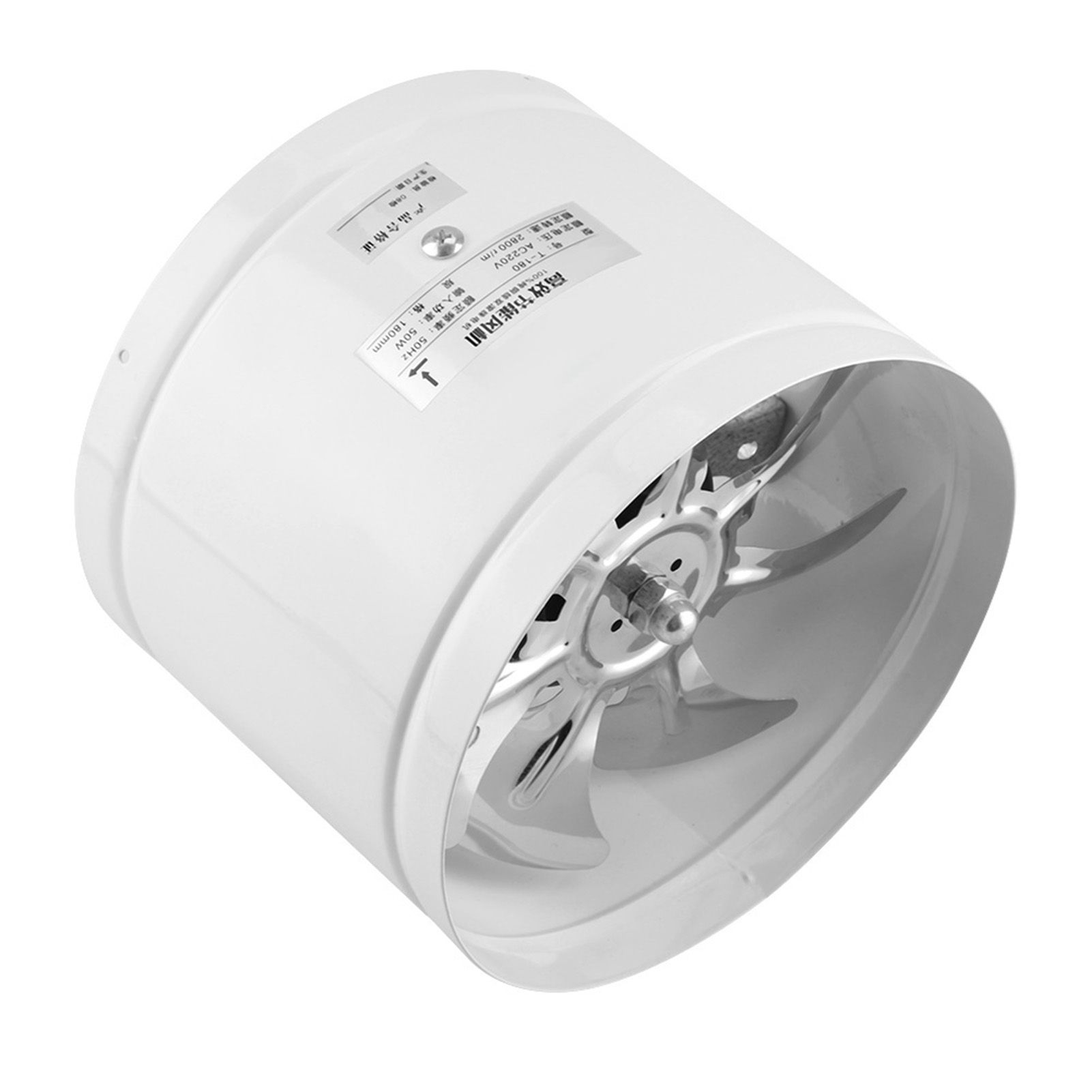 42W 220V Wall Mounted Exhaust Fan Low Noise Home Bathroom Kitchen Garage Air