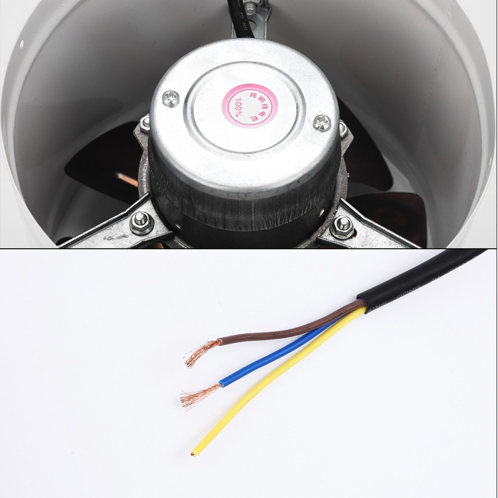 42W 220V Wall Mounted Exhaust Fan Low Noise Home Bathroom Kitchen Garage Air view 8