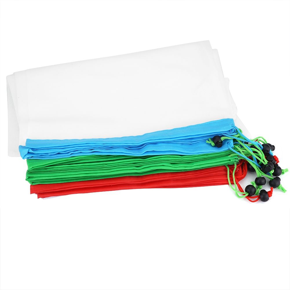 16Pcs Reusable Washable Vegetable Fruit Mesh Bags Storage Pouch with view 2