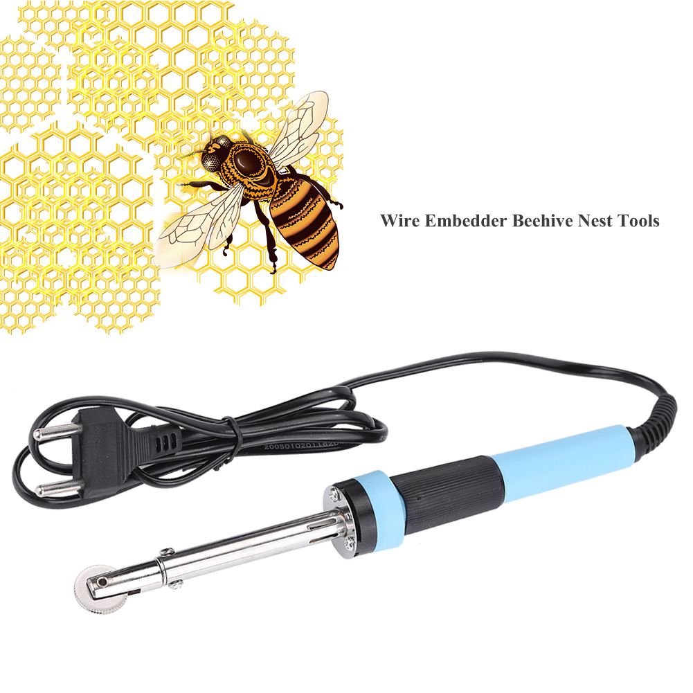 Wire Wheel Electric Heating Embedder Beekeeping Construction Beehive Nest Tools view 3