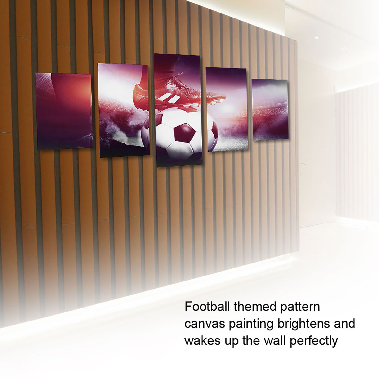 Football Sports Canvas Painting 5 Panels Printed Picture Wall Art Home Office view 6