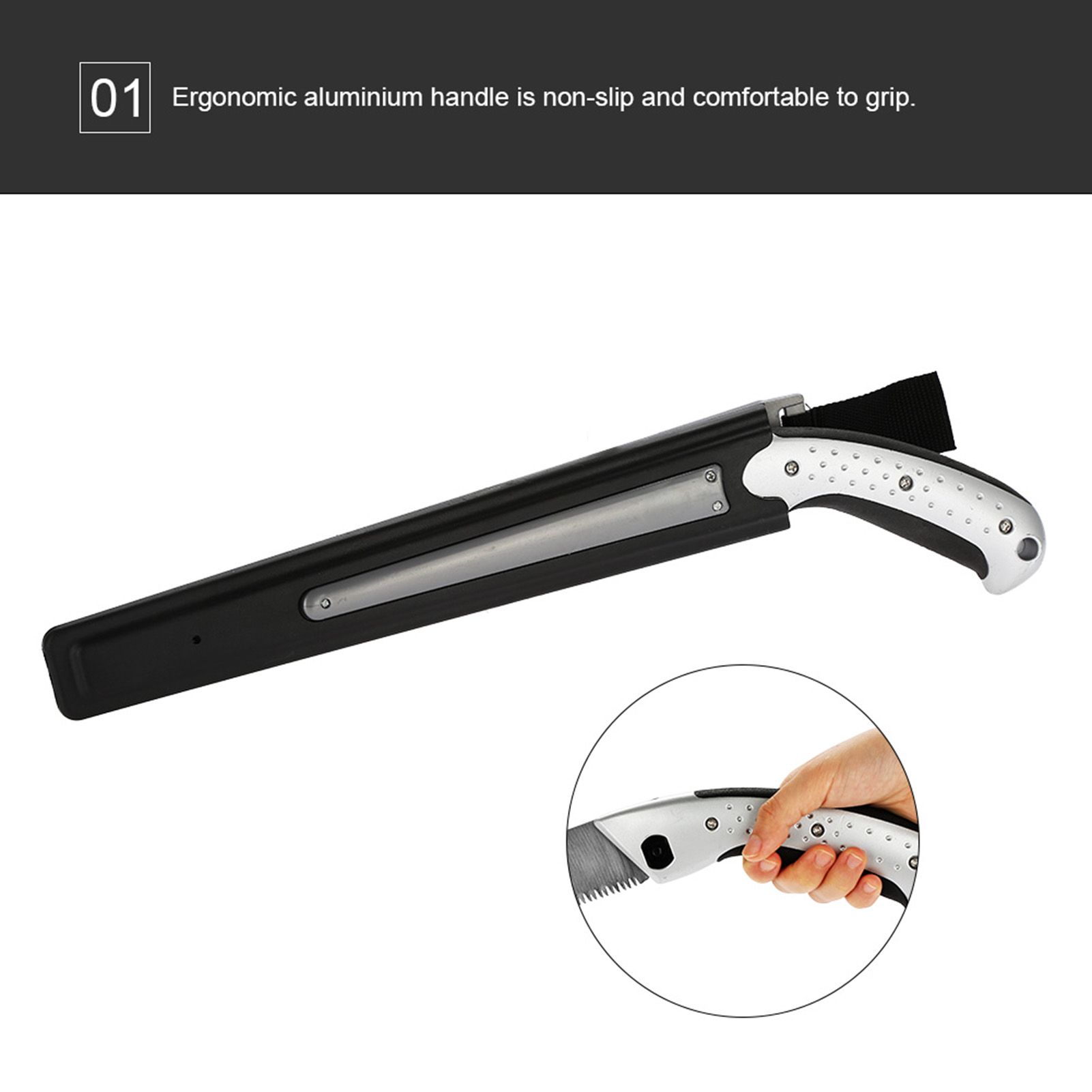 270mm Practical Portable Hand Saw Landscape Gardening Orchard Pruning Cutting Tool view 6