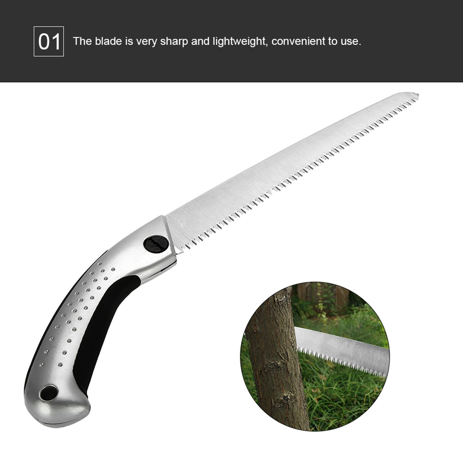 270mm Practical Portable Hand Saw Landscape Gardening Orchard Pruning Cutting Tool view 7