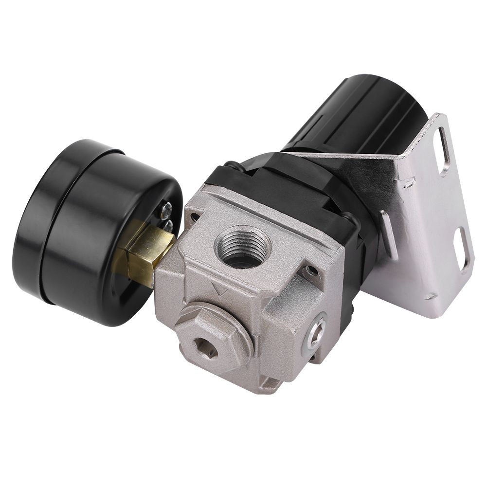 Pneumatic Regulator Adjustable Air Pressure Compressor Control Valve Gauge view 7