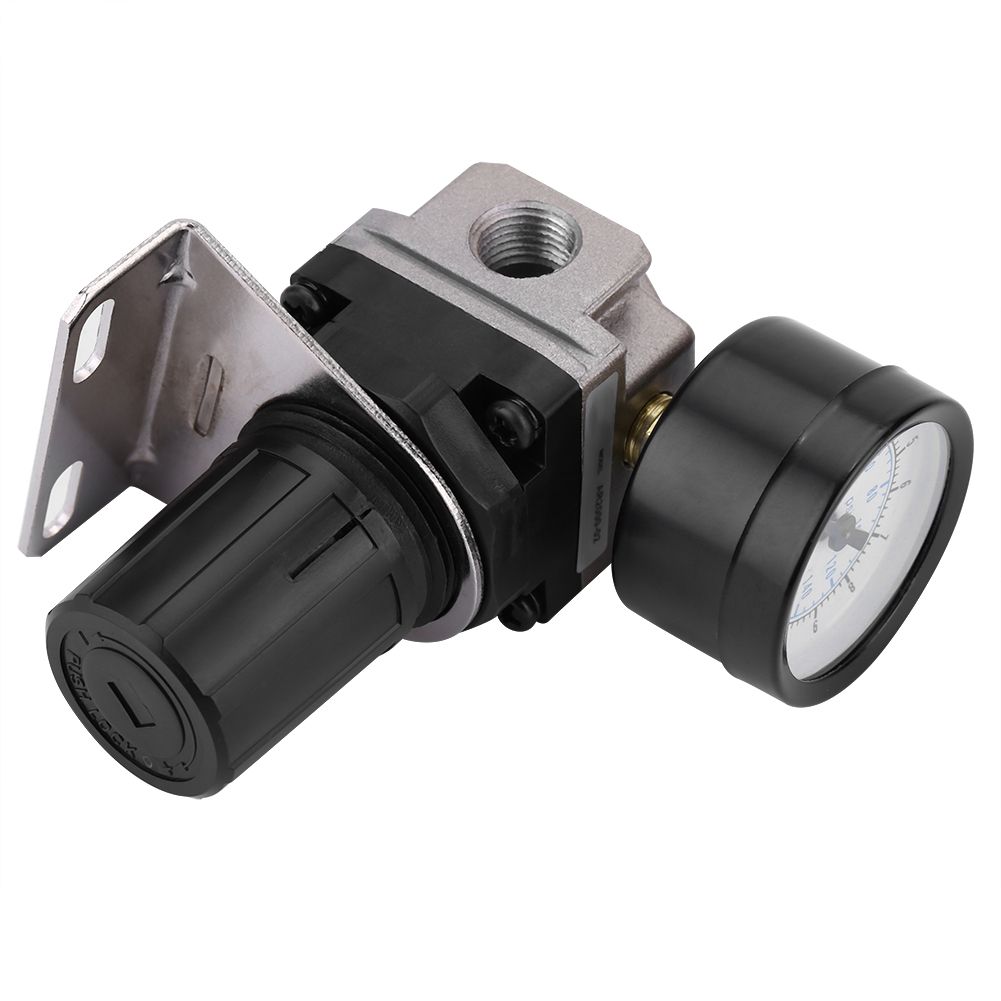Pneumatic Regulator Adjustable Air Pressure Compressor Control Valve Gauge view 8