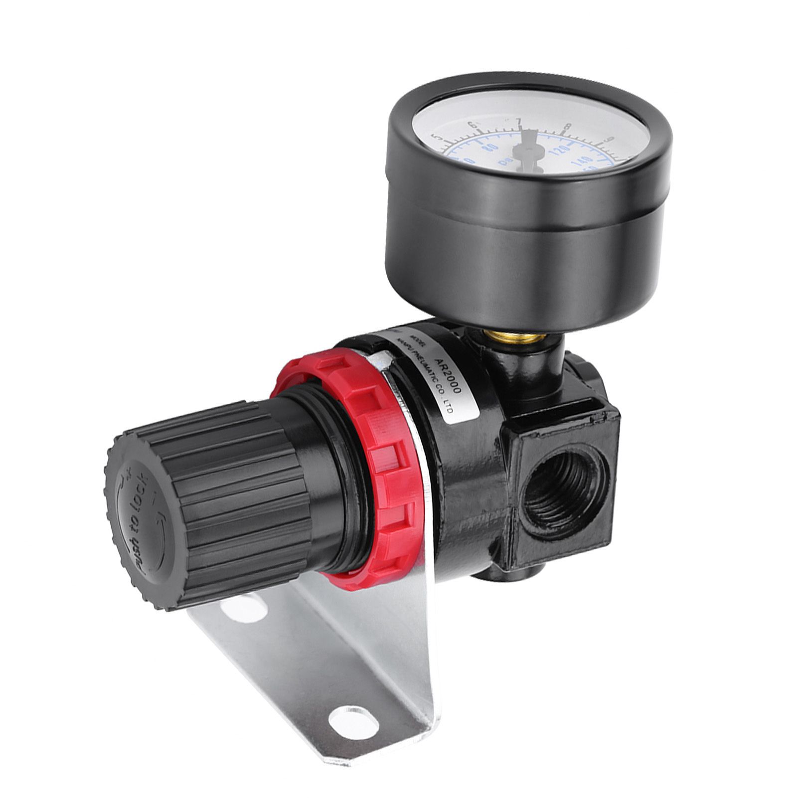 G1/4 Pneumatic Regulator Adjustable Air Pressure Compressor Control Valve view 4