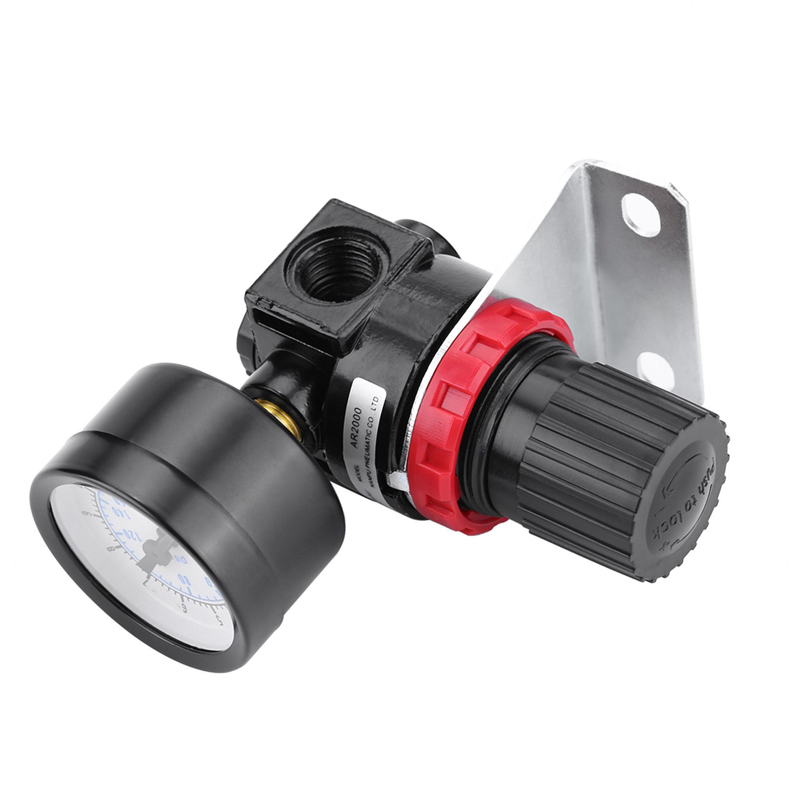 G1/4 Pneumatic Regulator Adjustable Air Pressure Compressor Control Valve view 10