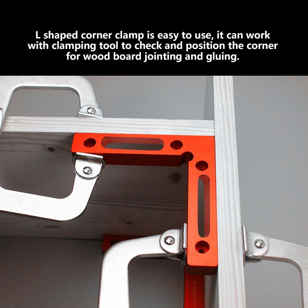 Aluminum Alloy L Shape Corner Clamp 90° Right Angle Welding Woodworking Tool view 8