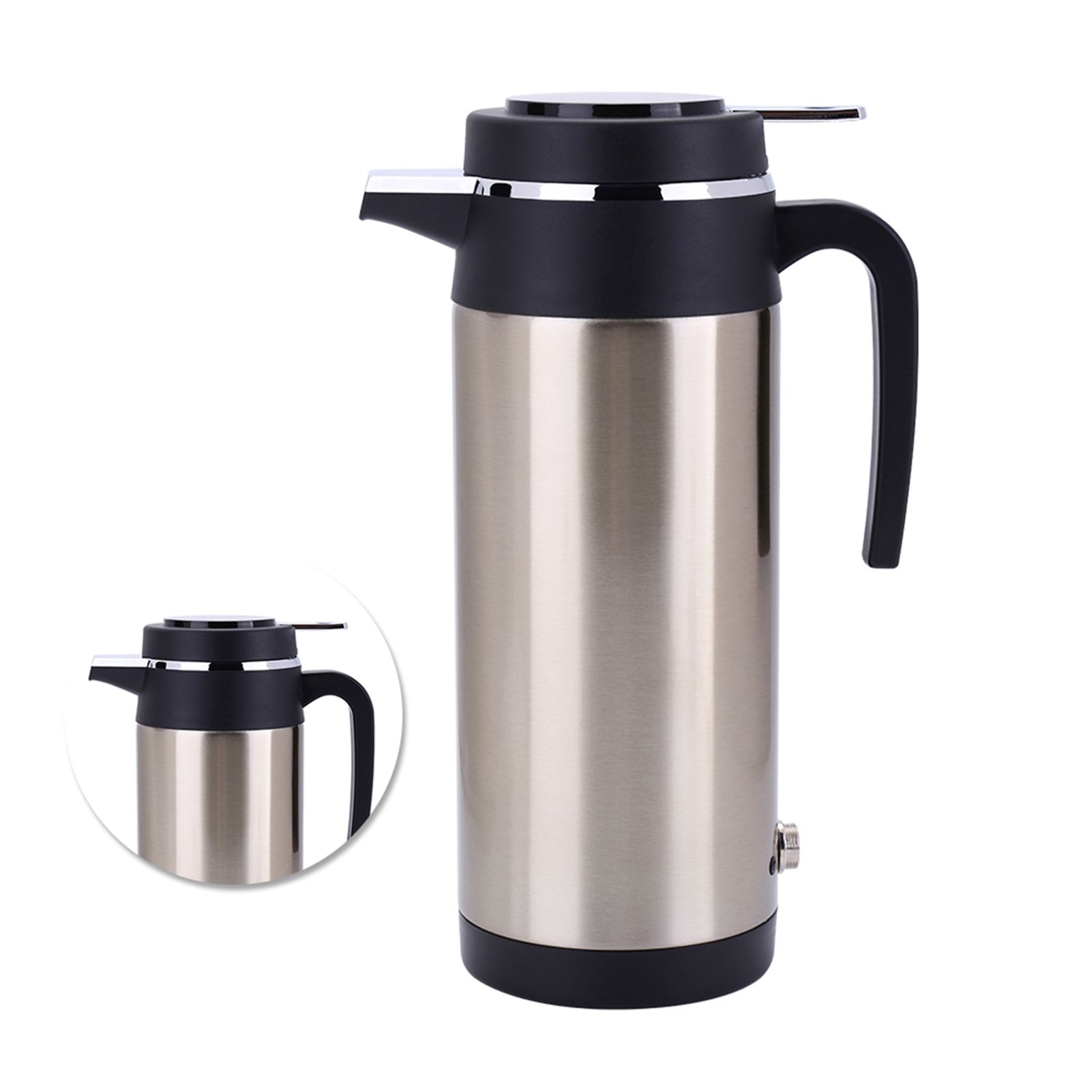 850ml 24V Travel Car Kettle Cigarette Lighter Socket Water Heater Bottle for view 8