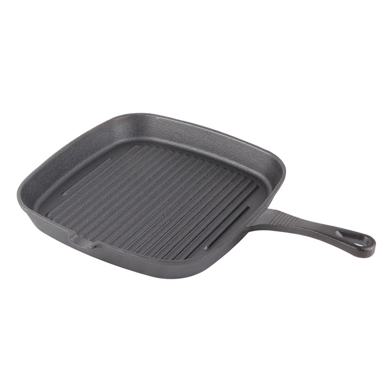 Cast Iron Steak Frying Pan Food Meals Gas Induction Cooker Cooking Pot Kitchen view 5