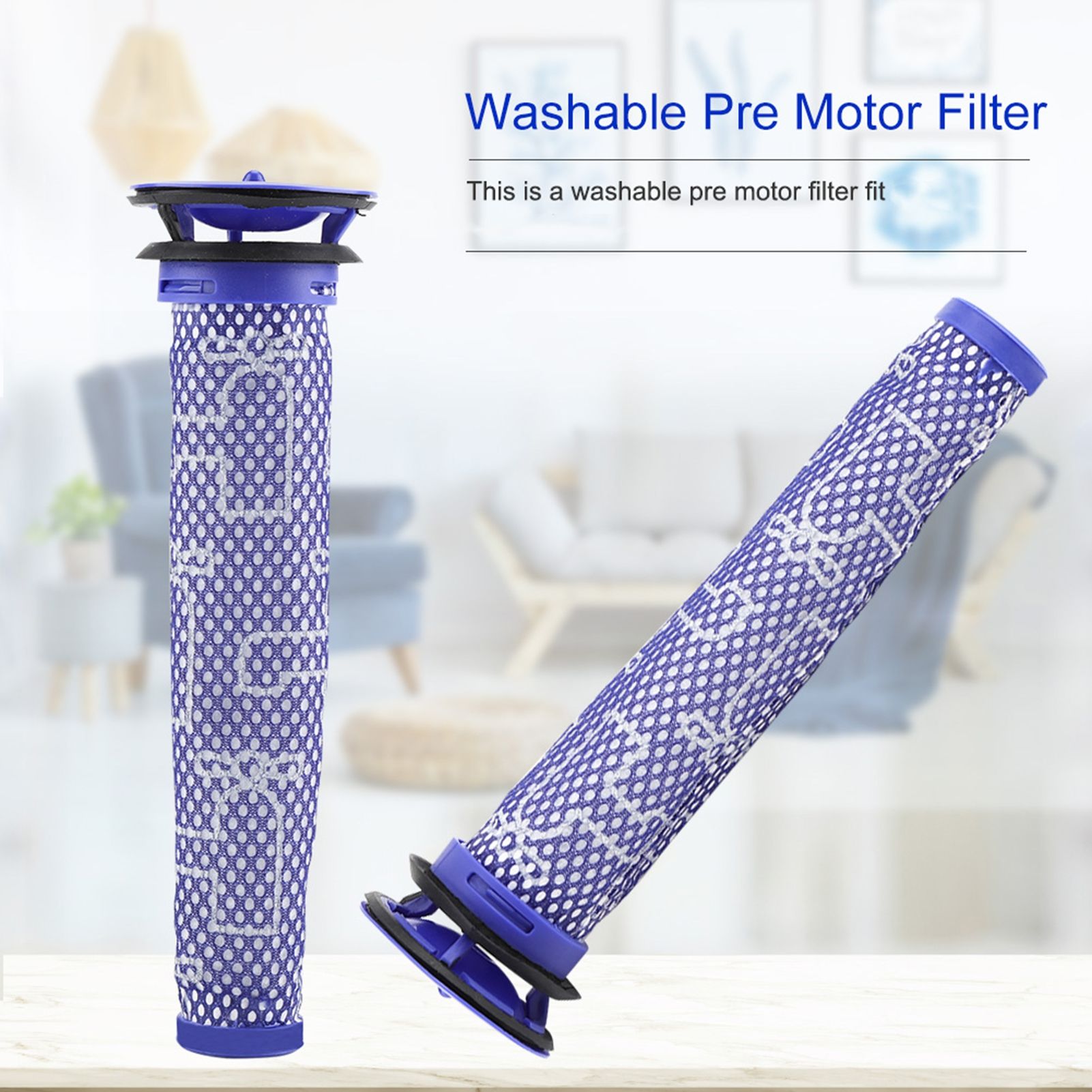 2 PCS Washable Pre Motor Filter for DYSON V6 V7 V8 DC62 DC61 DC58 DC59 DC74 view 8