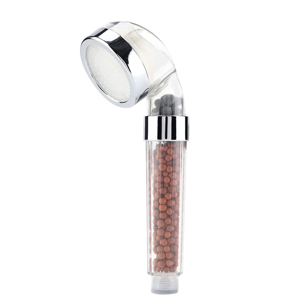 Water Powered LED Light Bathroom Handheld Shower Spray Head with Anion view 2
