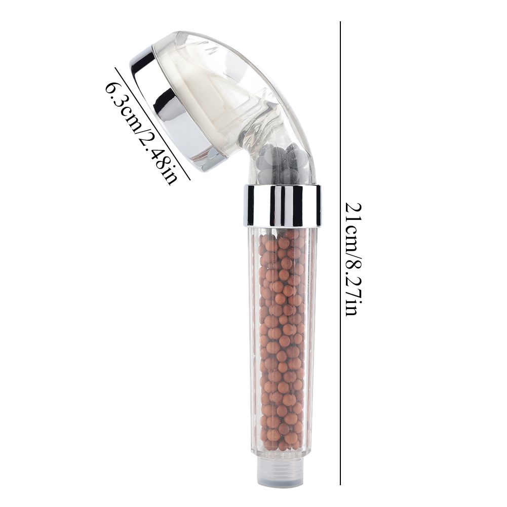 Water Powered LED Light Bathroom Handheld Shower Spray Head with Anion view 6