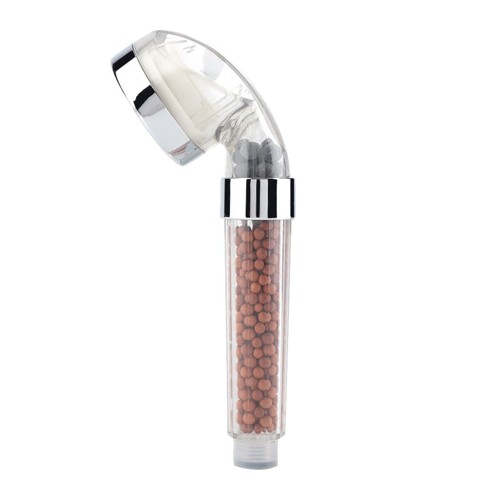 Water Powered LED Light Bathroom Handheld Shower Spray Head with Anion view 8