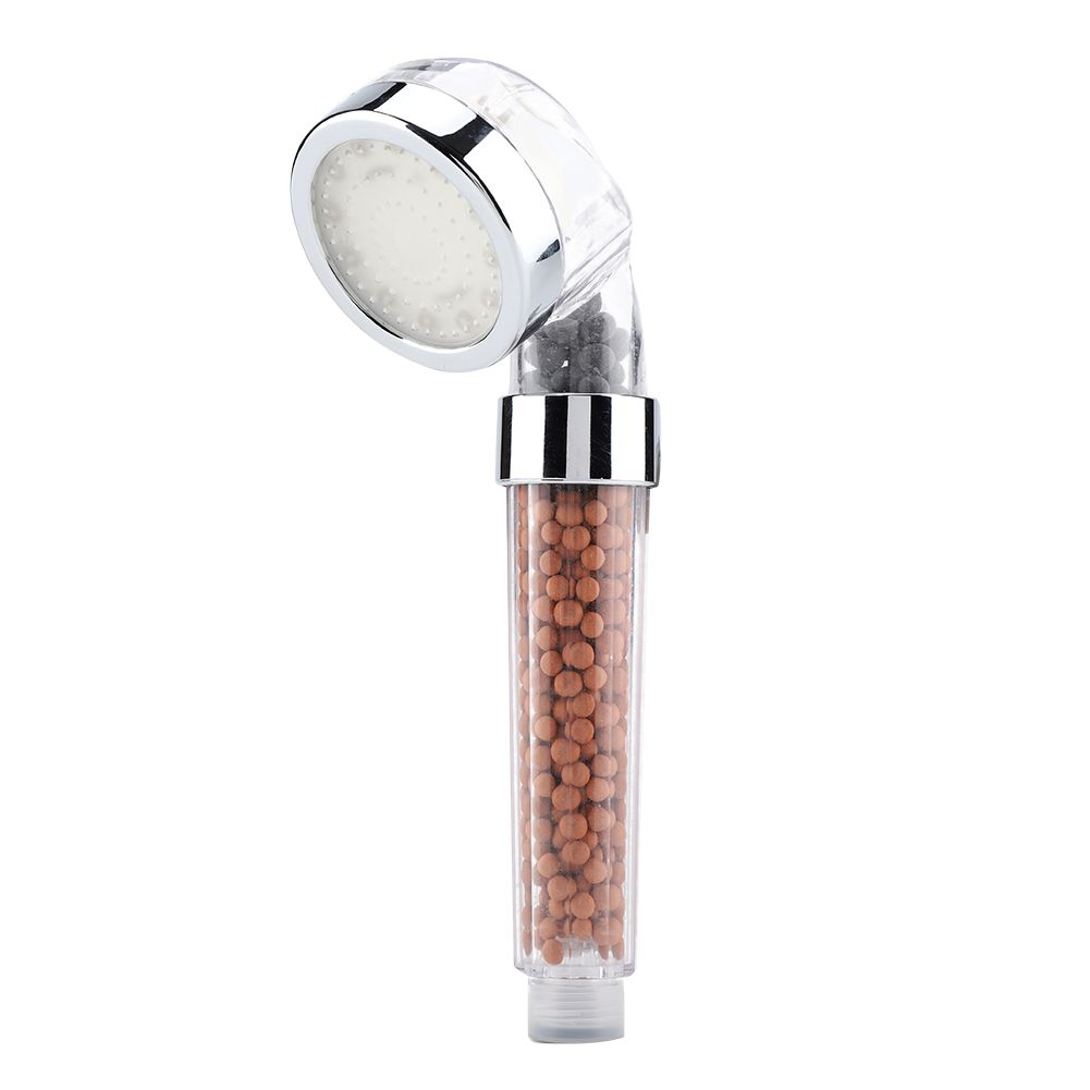 Water Powered LED Light Bathroom Handheld Shower Spray Head with Anion view 2