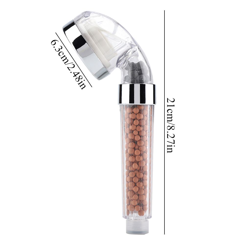 Water Powered LED Light Bathroom Handheld Shower Spray Head with Anion view 6