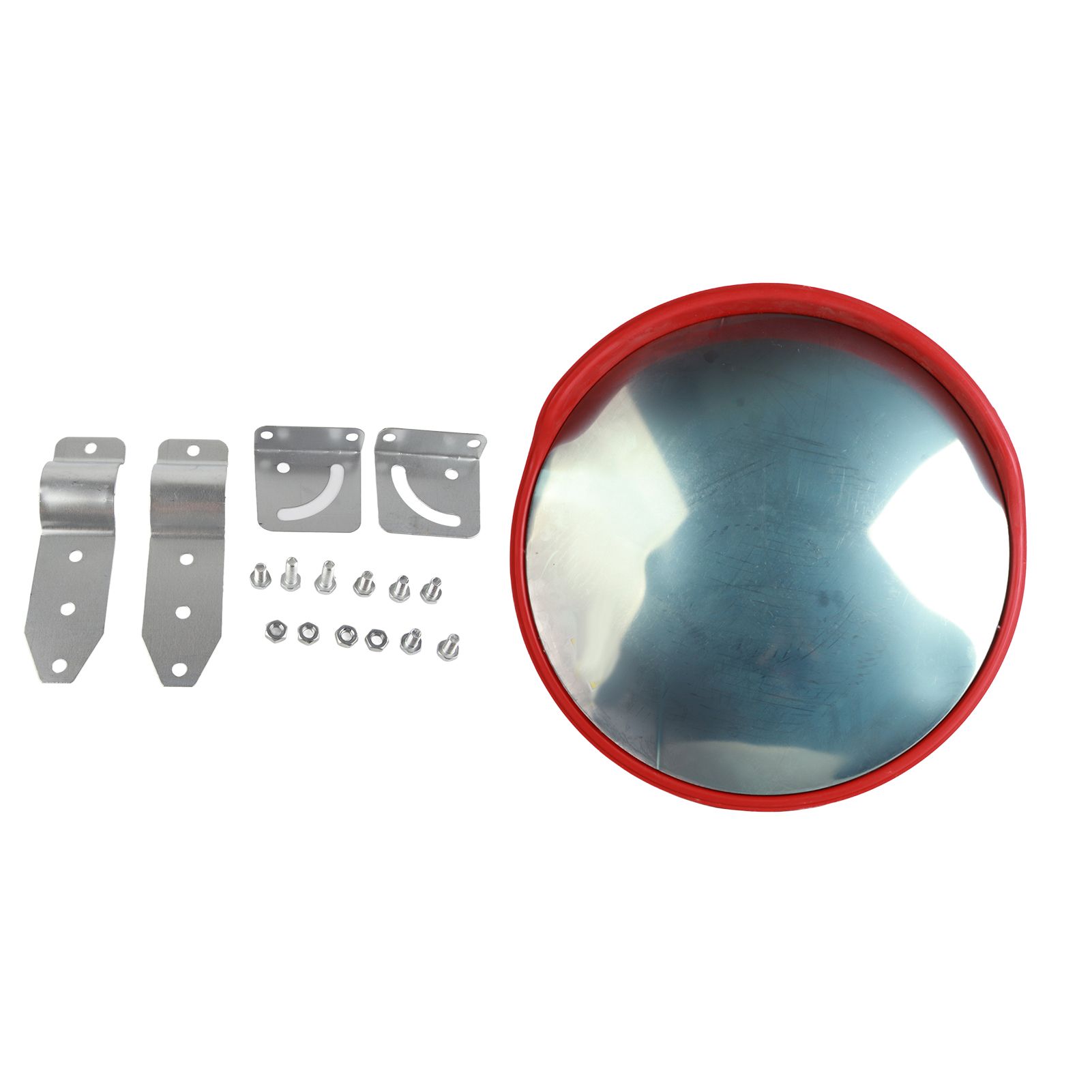 45cm Wide Angle Driveway Road Safety Convex Traffic Mirror with Mounting view 2
