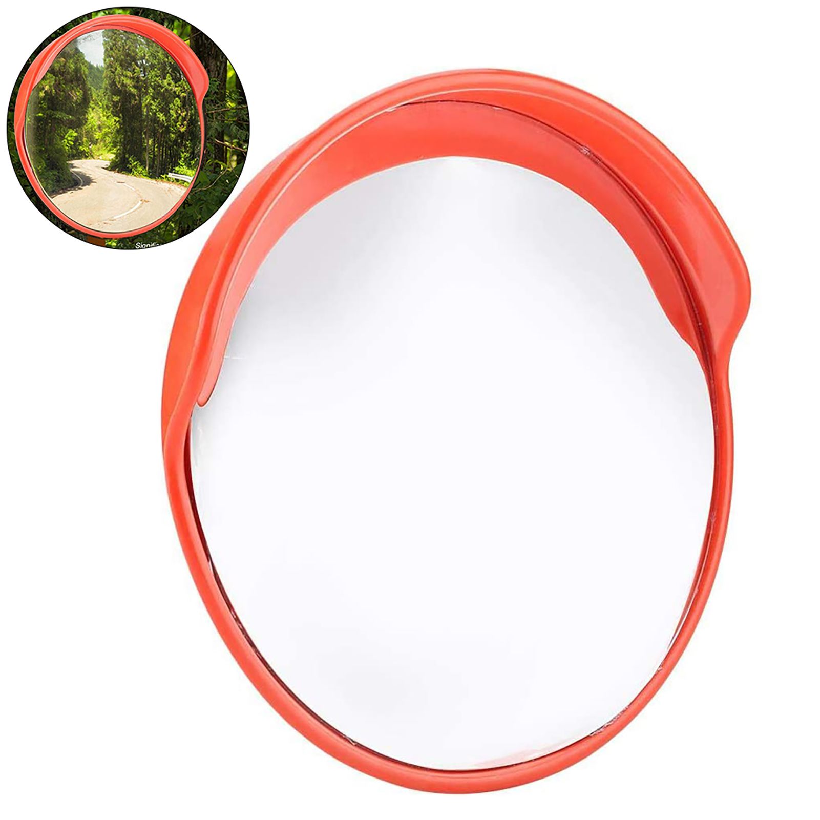 45cm Wide Angle Driveway Road Safety Convex Traffic Mirror with Mounting view 8