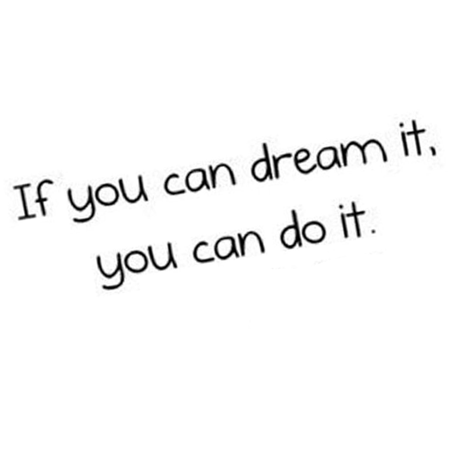 If You can Dream It Sticker Living Room Bedroom Backdrop Wall Decorative Decal
