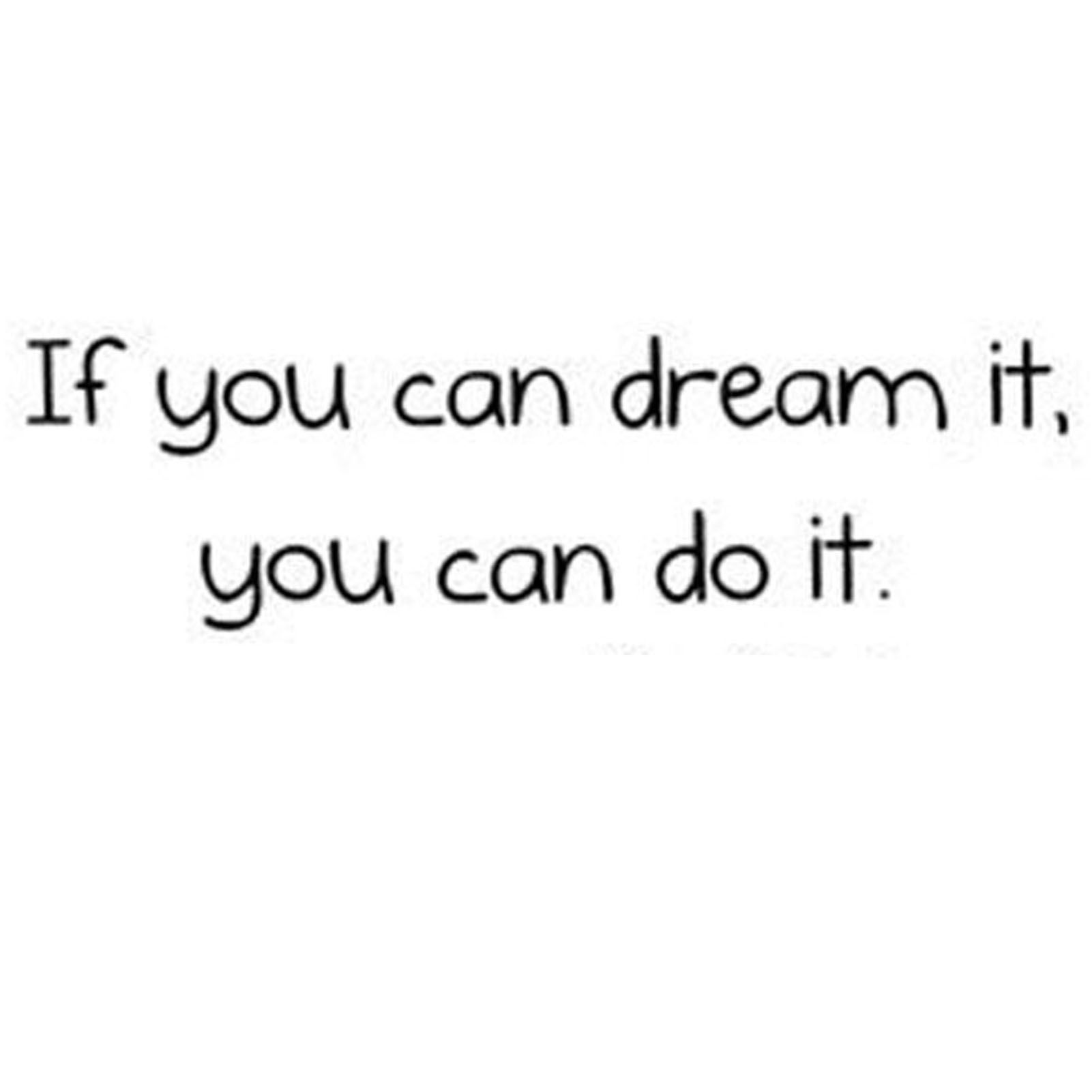 If You can Dream It Sticker Living Room Bedroom Backdrop Wall Decorative Decal view 2