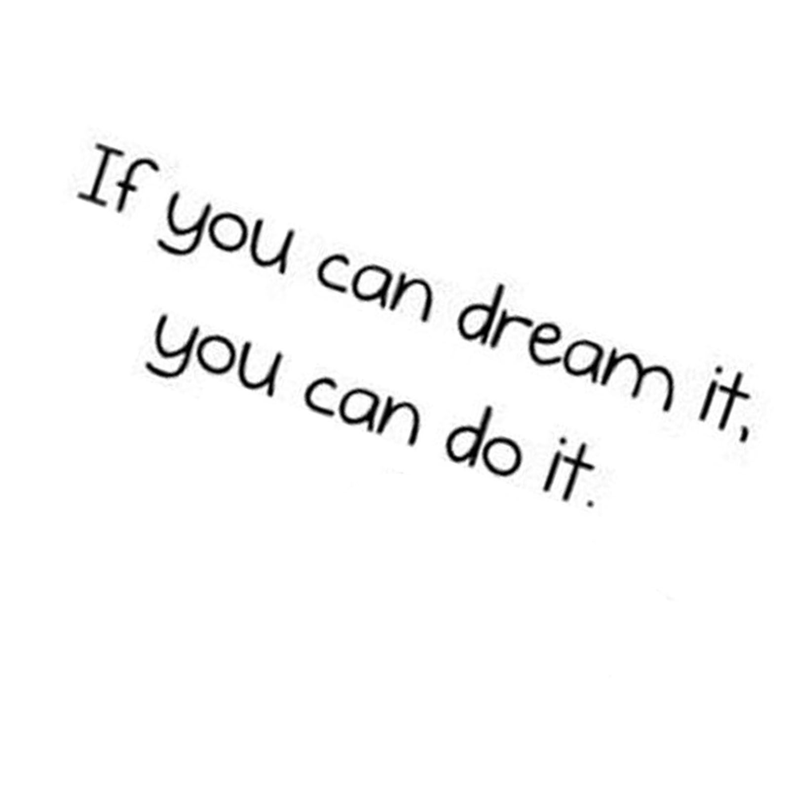 If You can Dream It Sticker Living Room Bedroom Backdrop Wall Decorative Decal view 3