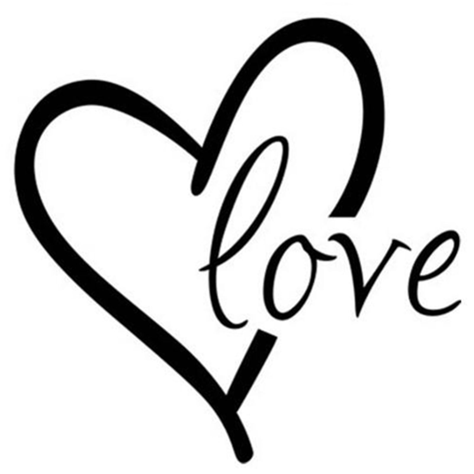 Heart Shaped Quote Removable Wall Sticker Decal for Living Room Bedroom Home view 2