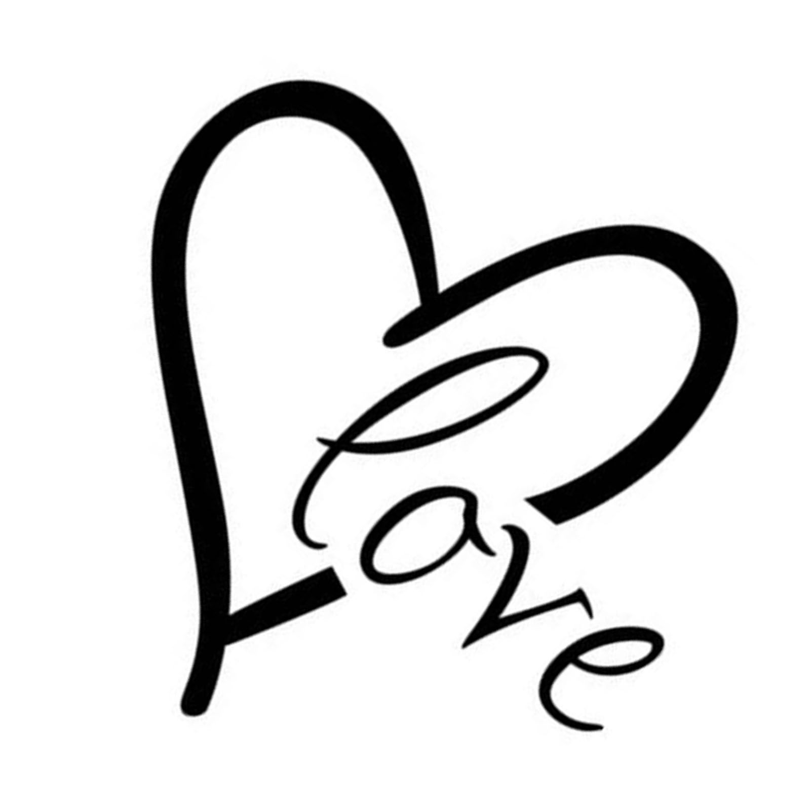 Heart Shaped Quote Removable Wall Sticker Decal for Living Room Bedroom Home view 3