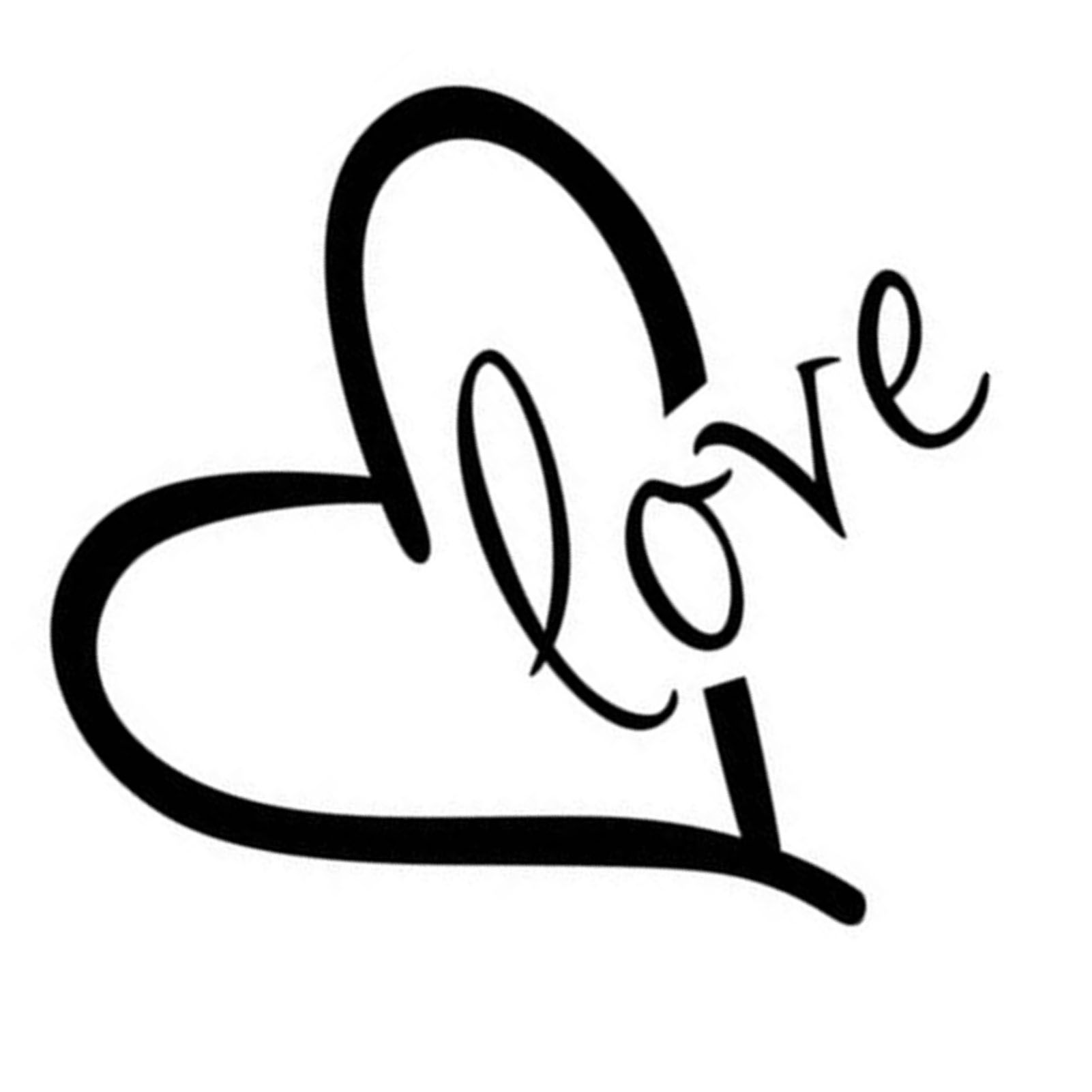 Heart Shaped Quote Removable Wall Sticker Decal for Living Room Bedroom Home view 5