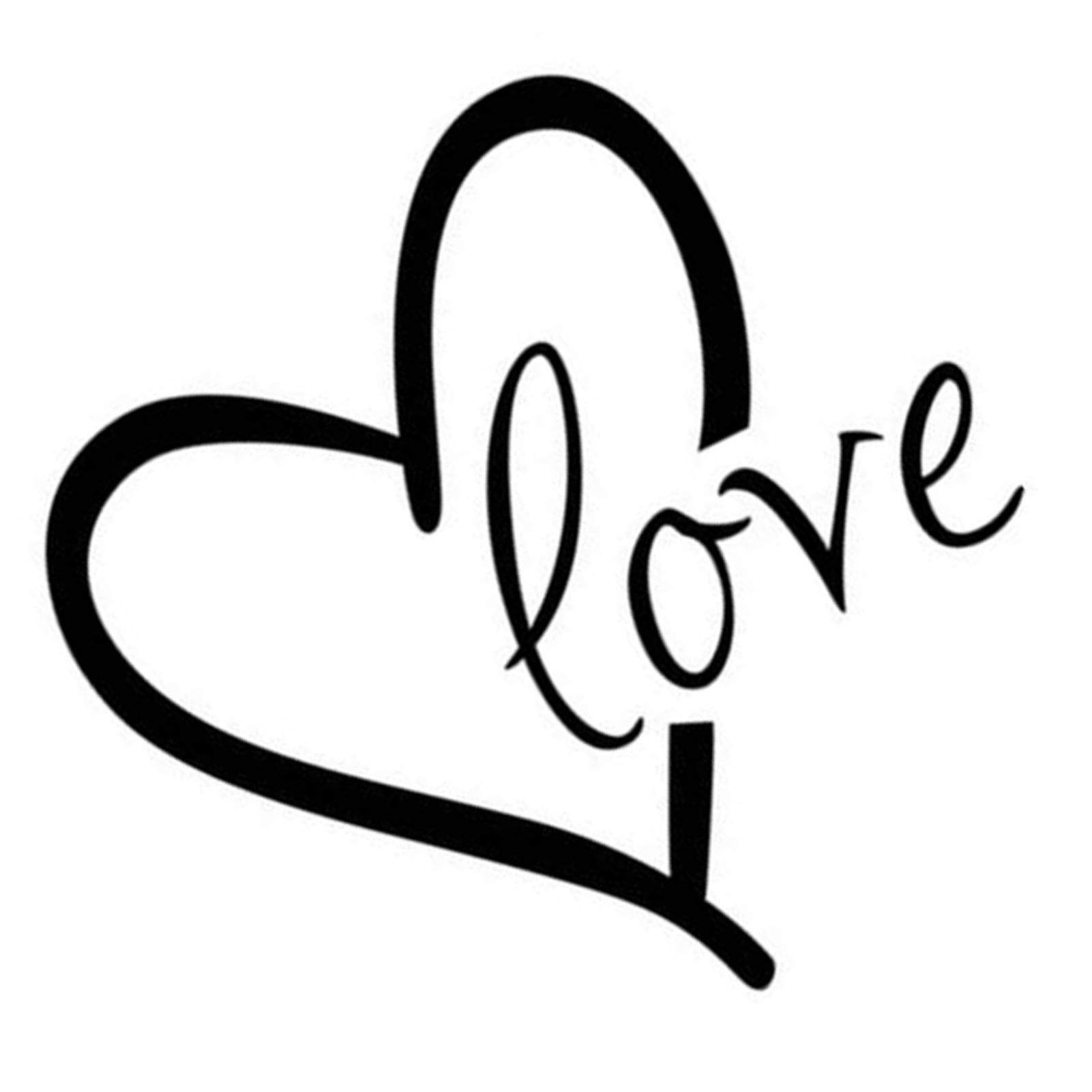 Heart Shaped Quote Removable Wall Sticker Decal for Living Room Bedroom Home view 6
