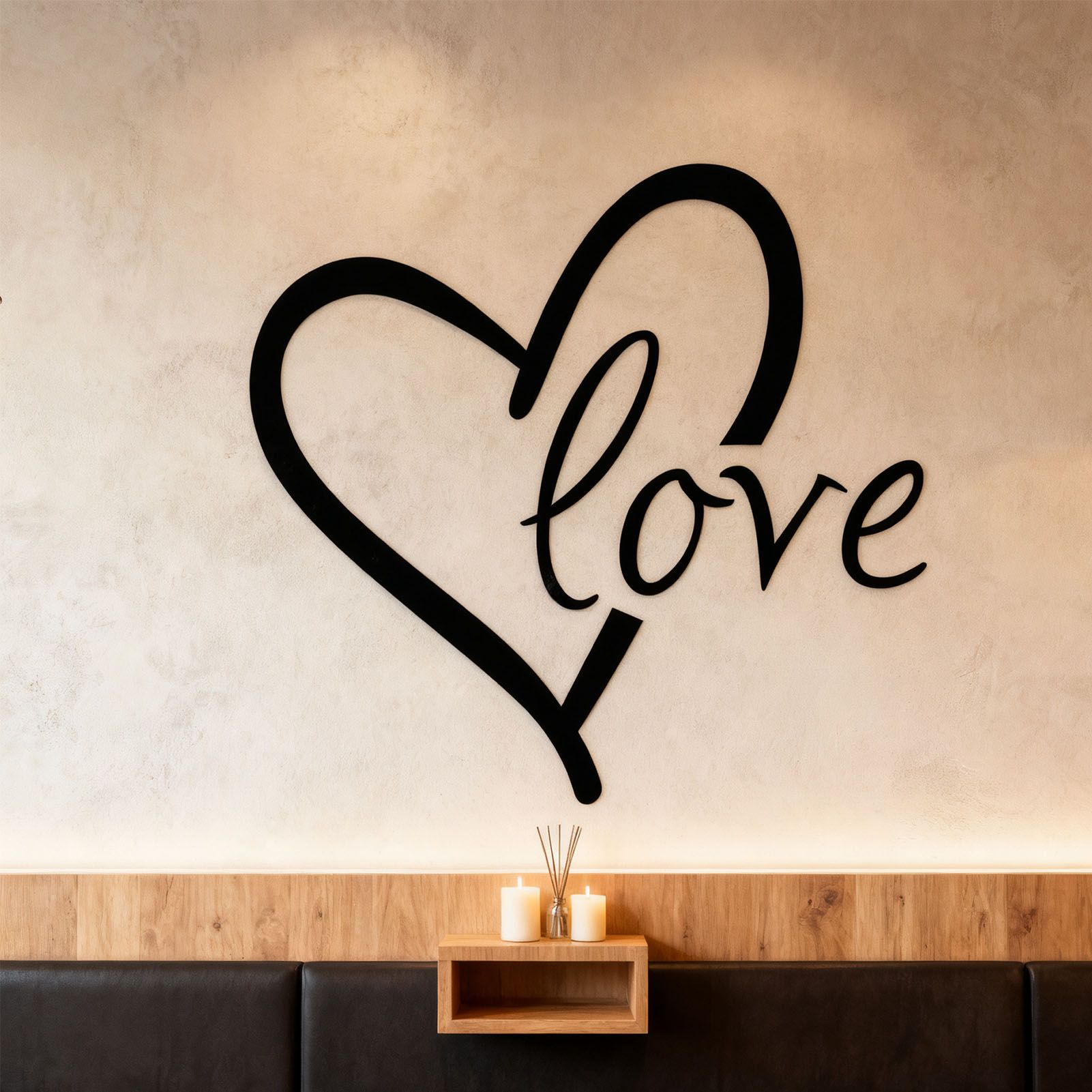 Heart Shaped Quote Removable Wall Sticker Decal for Living Room Bedroom Home view 9
