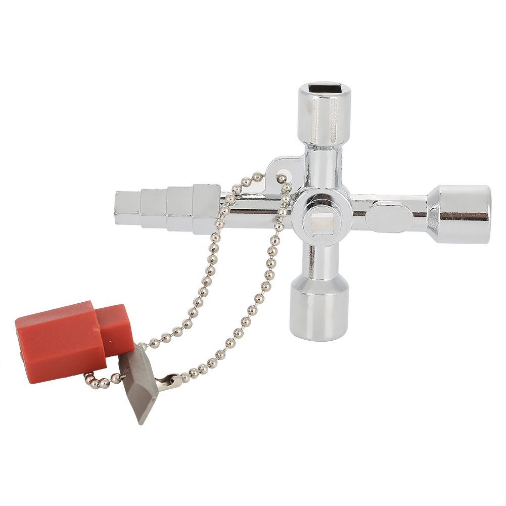 4 in 1 Multifunctional Universal Key Tool Cross Square Triangle for Electrical view 4