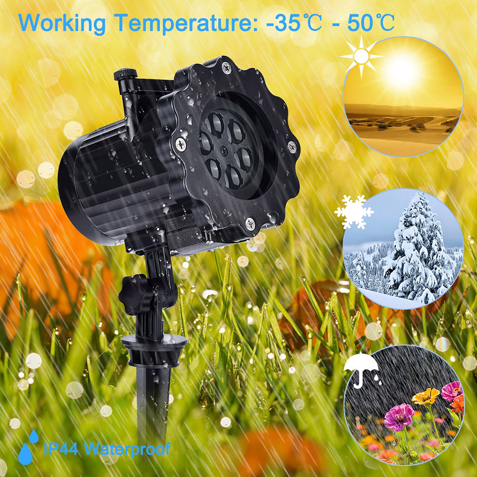 LED Projector Light , Outdoor Indoor Xmas Decorative Lights, Rotating