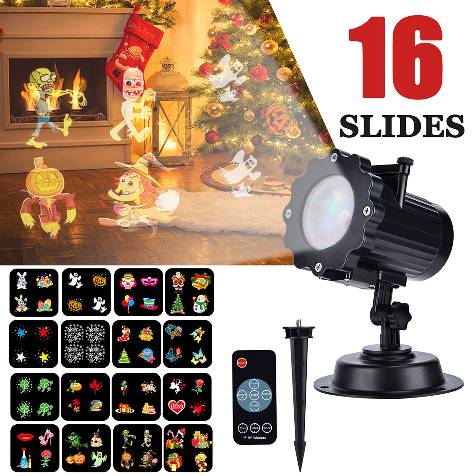 LED Projector Light , Outdoor Indoor Xmas Decorative Lights, Rotating view 2