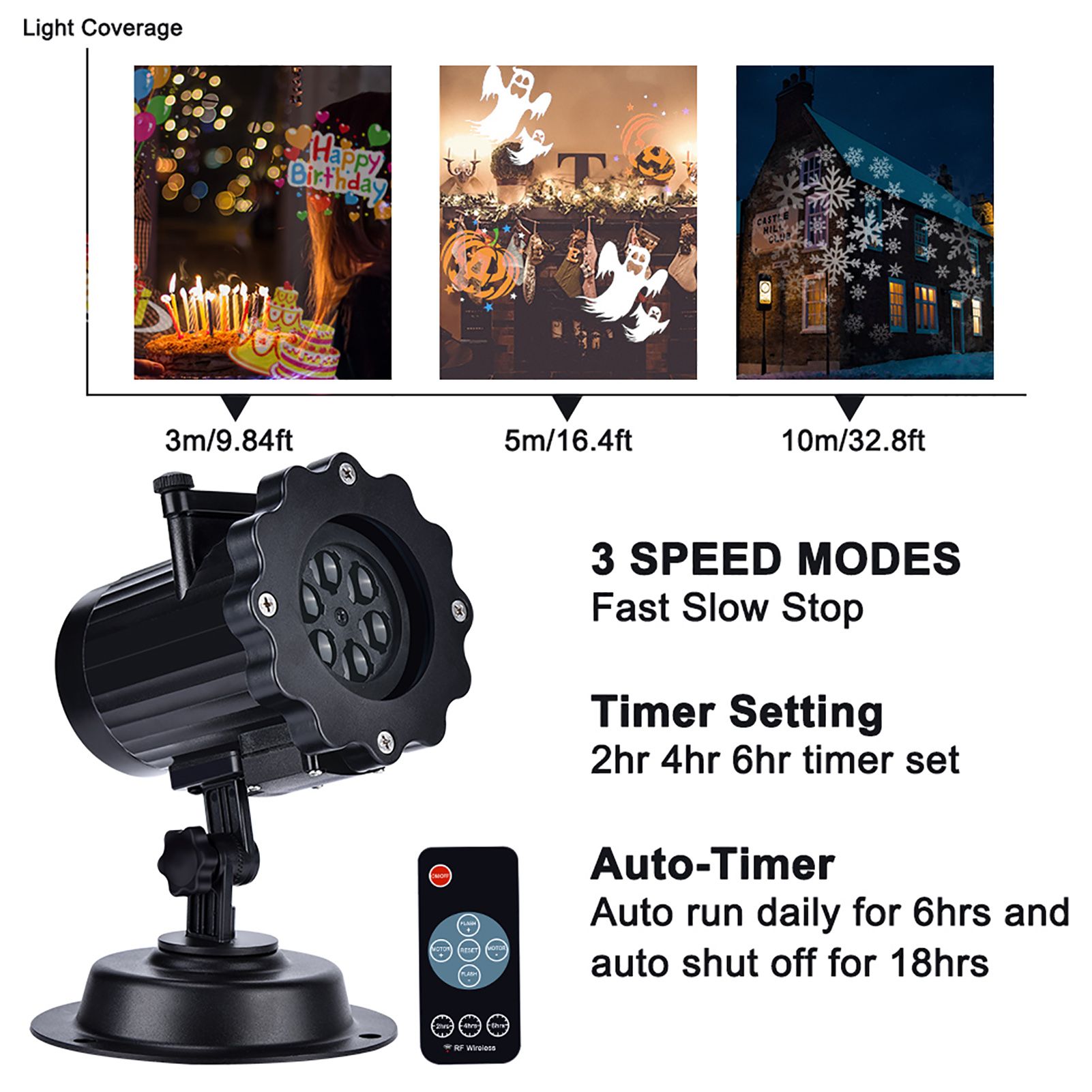 LED Projector Light , Outdoor Indoor Xmas Decorative Lights, Rotating view 8