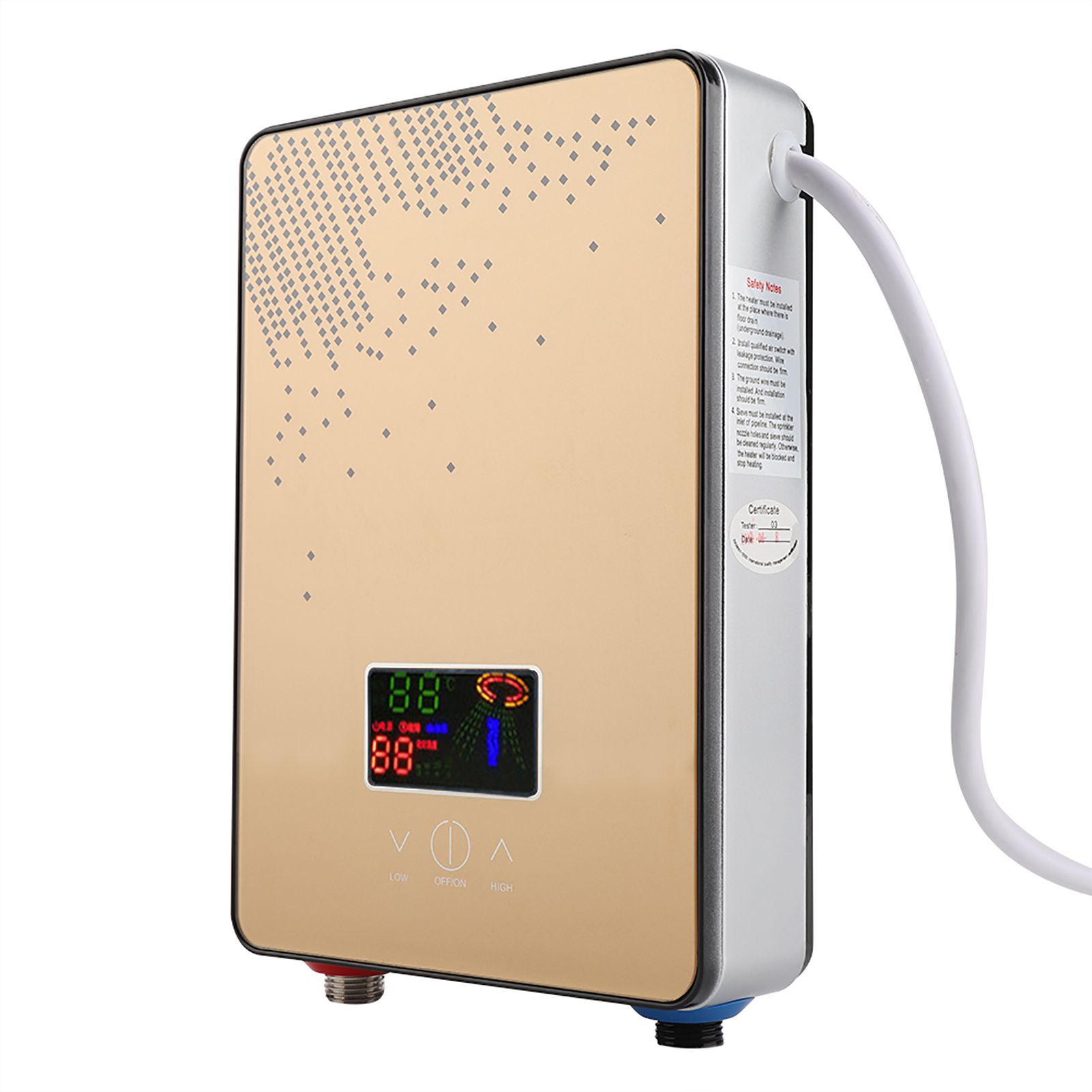 220V 6500W Tankless Instant Electric Hot Water Heater Shower for Home Bathroom view 8