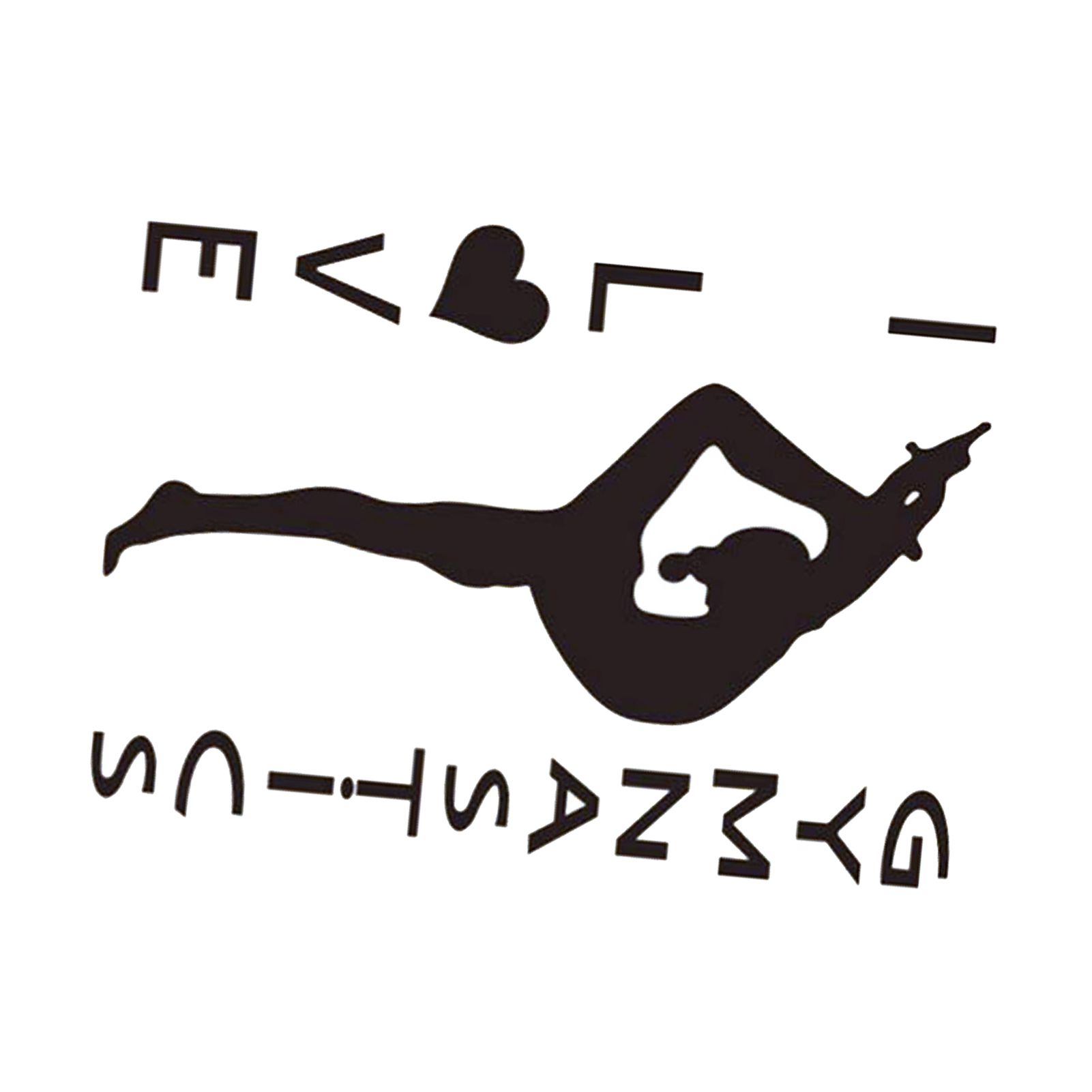 I Love Gymnastics Sticker Living Room Bedroom Backdrop Wall Decorative Decal view 5
