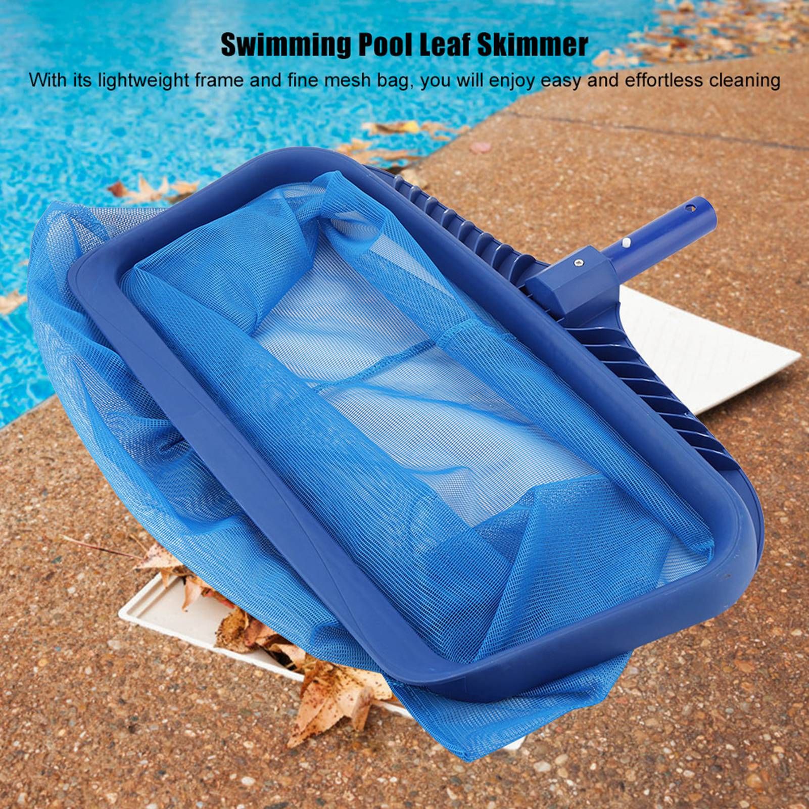 Lightweight Leaf Skimmer Fine Mesh Net Deep Bag Swimming Pool Pond Tub view 3
